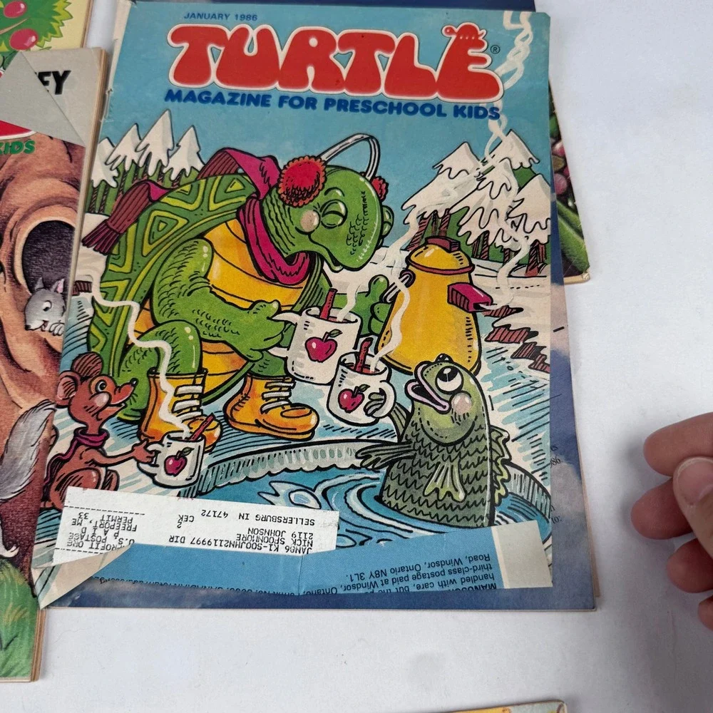 Vintage Turtle Magazine for Preschool Lot of 5 1980s
